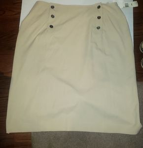 Rena Rowan woman khaki skirt plus size 24 W 24w stretchy cy
